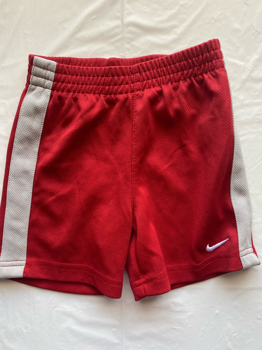 Nike Baby Boys Red Mesh Active Shorts Size 18 Months 18M Embroidered Swoosh